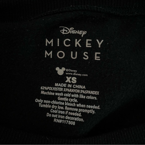 Disney Mickey Mouse Soft Knit Screened Image Crewneck Sweatshirt - Picture 9 of 14